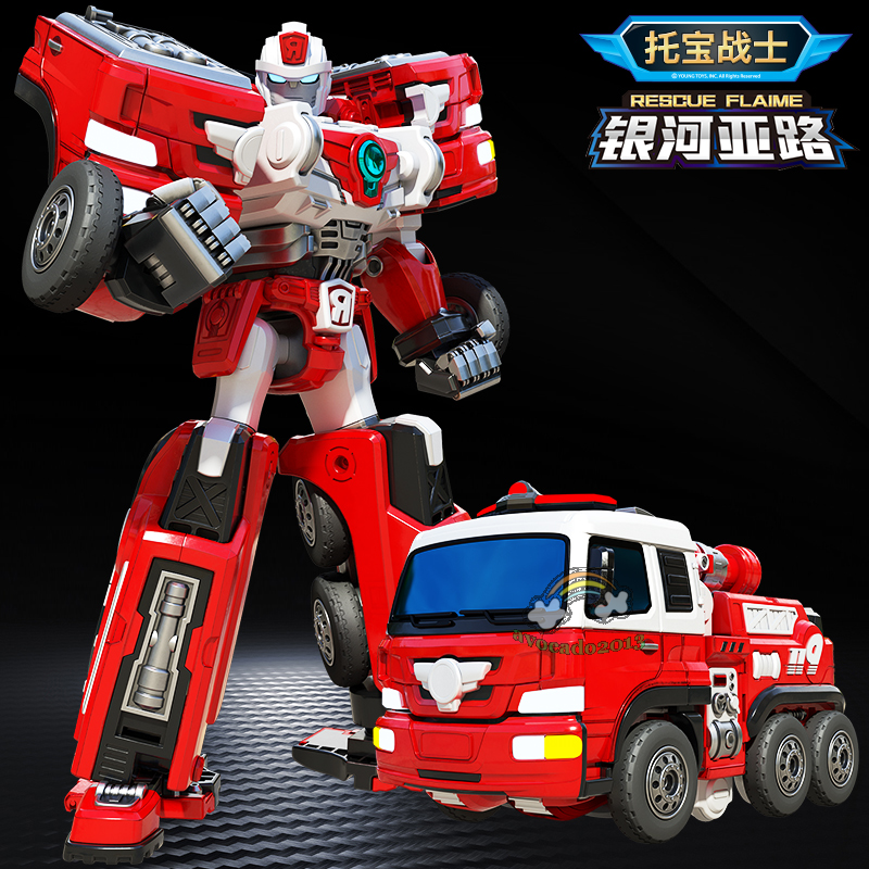 Tobot V Galaxy Detectives Rescue Flame Transforming Fire Engine