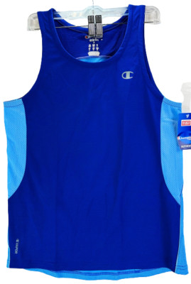 Champion Gear Mens Basketball Tank Top  Ultramarine Polar Sky & Swiss Blue SMALL