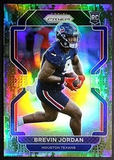 2021 PANINI PRIZM BREVIN JORDAN GREEN CAMO ROOKIE 01 /15 #417 TEXANS 💎🔥💎🔥