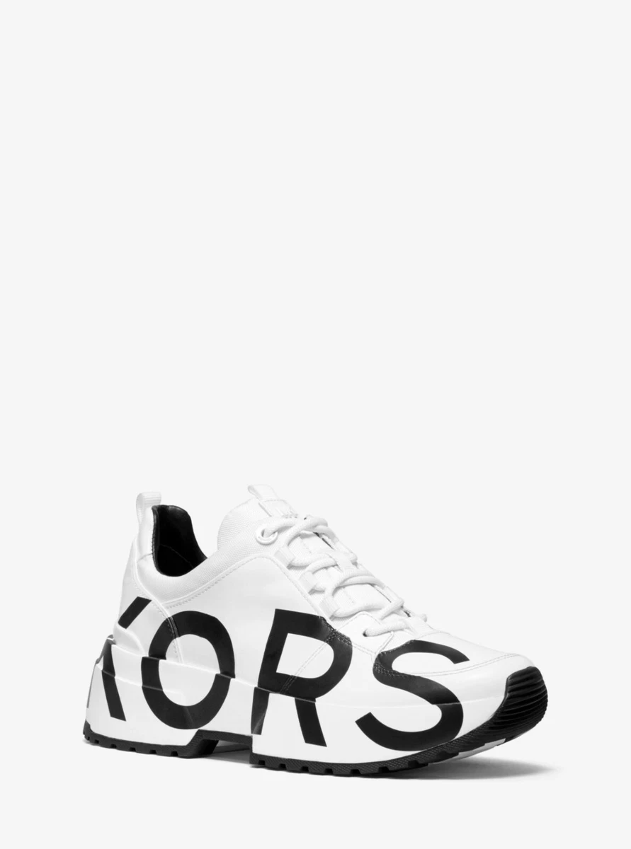 Michael KORS COSMO White GRAPHIC BLACK Platform Sneakers US 11 I LOVE SHOES | eBay