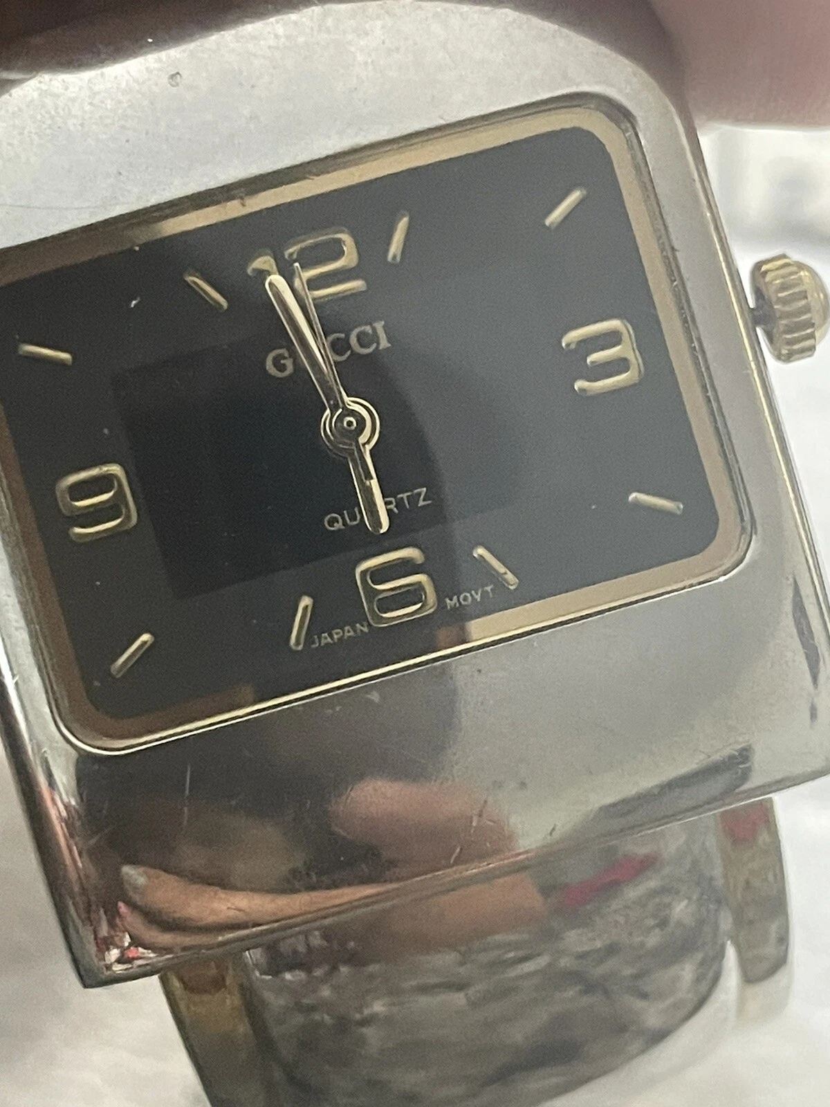 Orologio Gucci vintage donna braccialetto braccialetto Giappone per ricambi