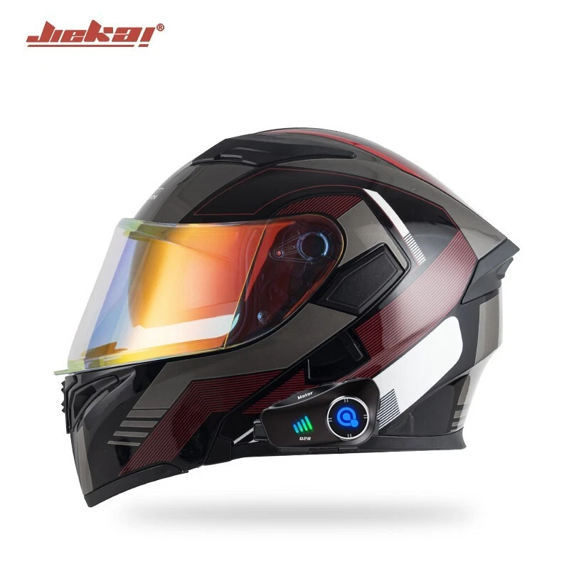 Built-in Bluetooth 2025 NEW Motorbike Dashcam Helmet Dual visor Flip up helmet - image 4 of 4