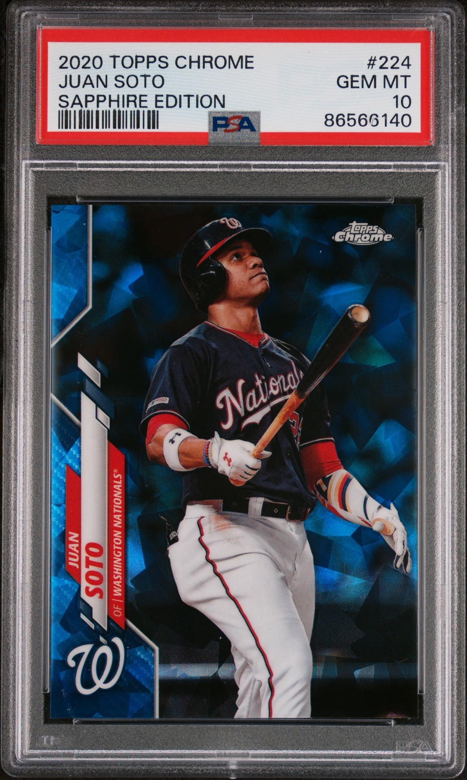 2020 Topps Chrome Sapphire Edition #224 Juan Soto PSA 10