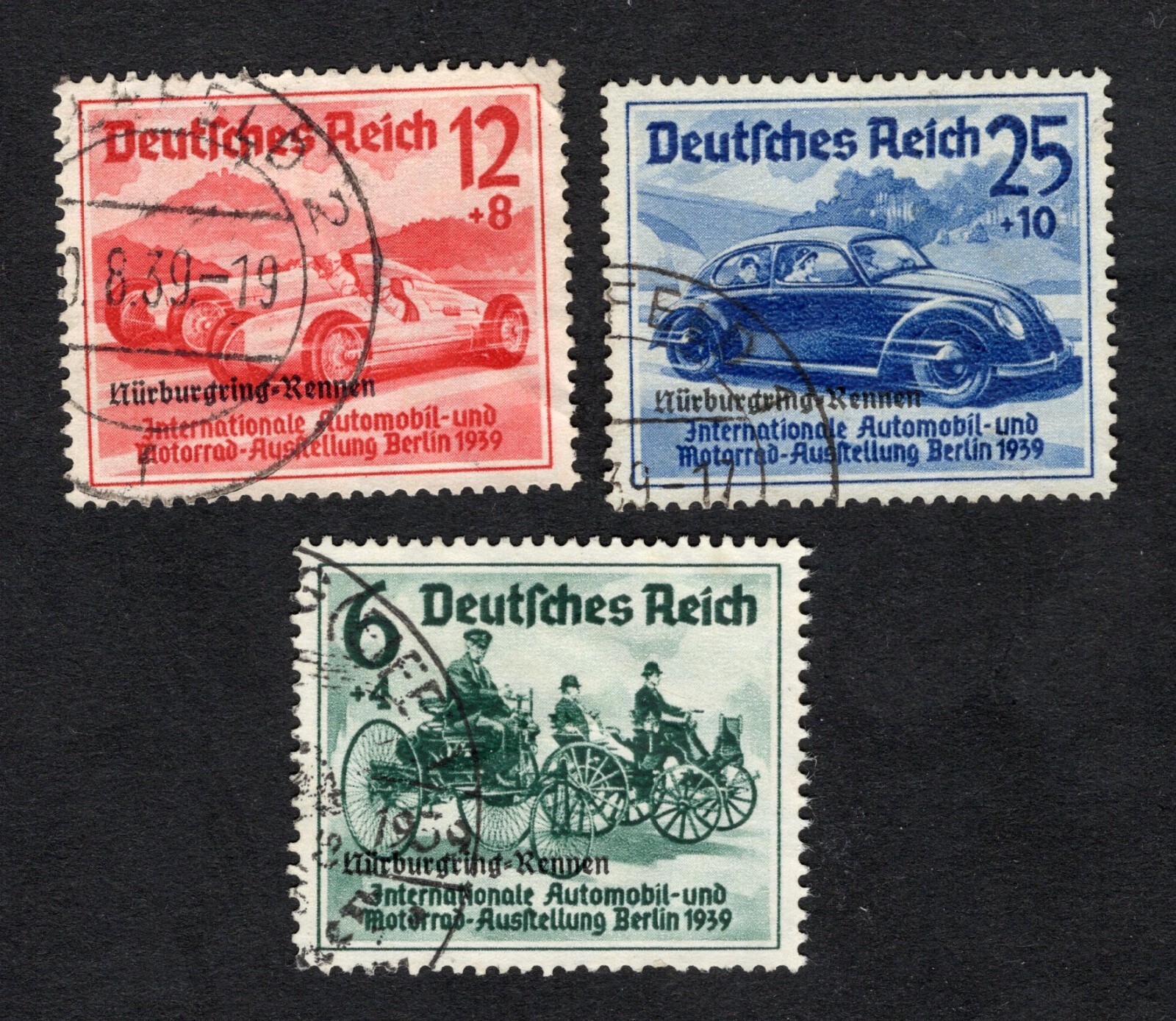 German Reich 1939 stamps Mi#695-97 START10%ONLY used CV=120$