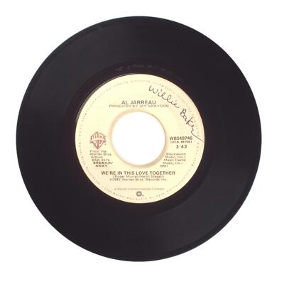 Al Jarreau - We're In This Love Together; Alonzo - Vinyl Record 45 RPM 7''
