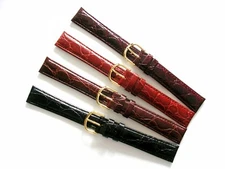 12mm 14mm XL Ladies Alligator calf X Long Black Brown watch band strap IW SUISSE