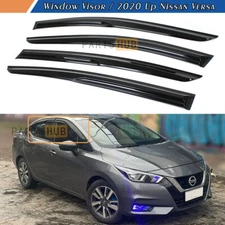 For 2020-2025 Nissan Versa Sedan Mugen Style Window Visors Rain Guards Deflector