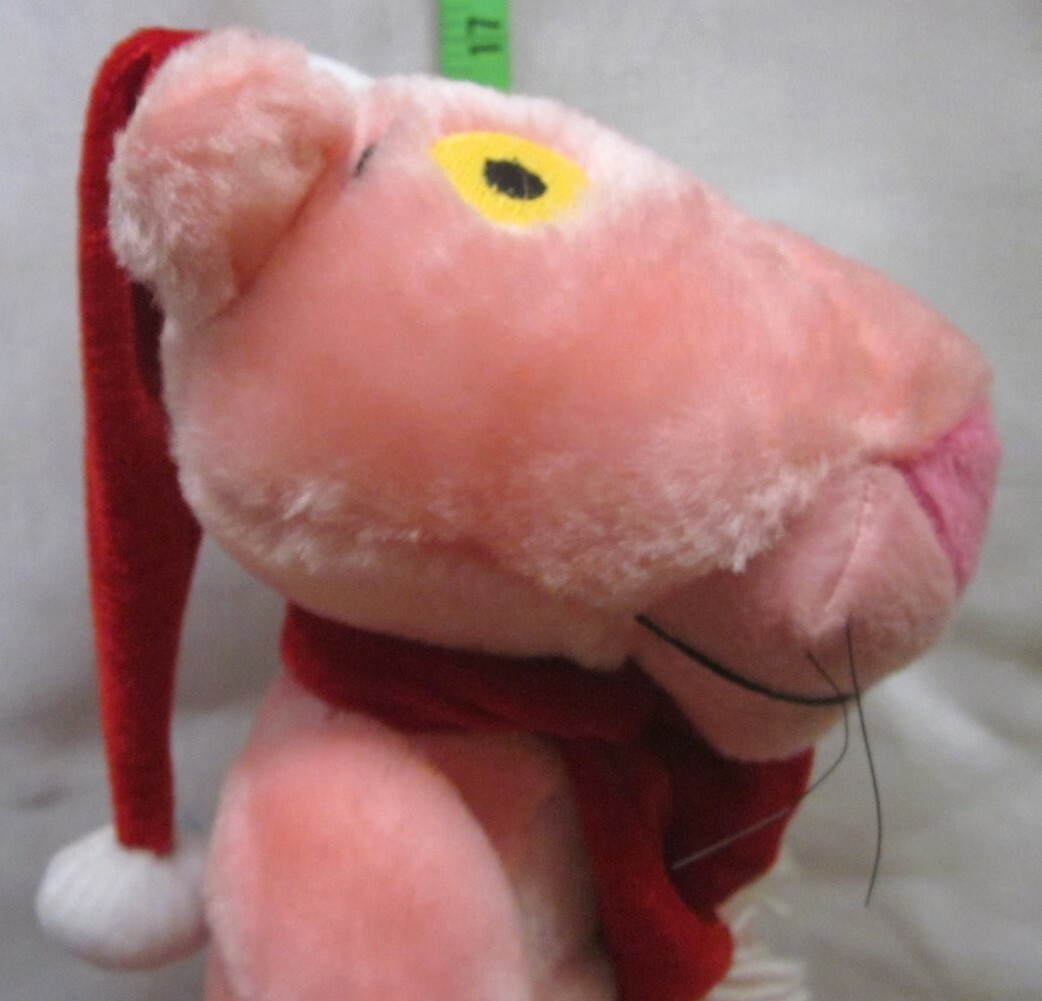 PINK PANTHER Santa Claus plush Christmas stuffed animal NWT toy 2002 PINK PANTHER Santa Claus plush Christmas stuffed animal NWT toy 2002