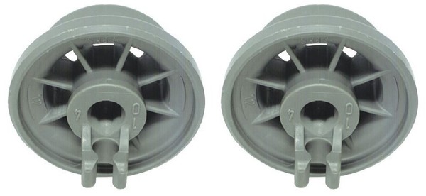 2 StüCk Bosch Siemens Constructa Korbrolle Unten Unterkorb GeschirrspüLer 165314-image