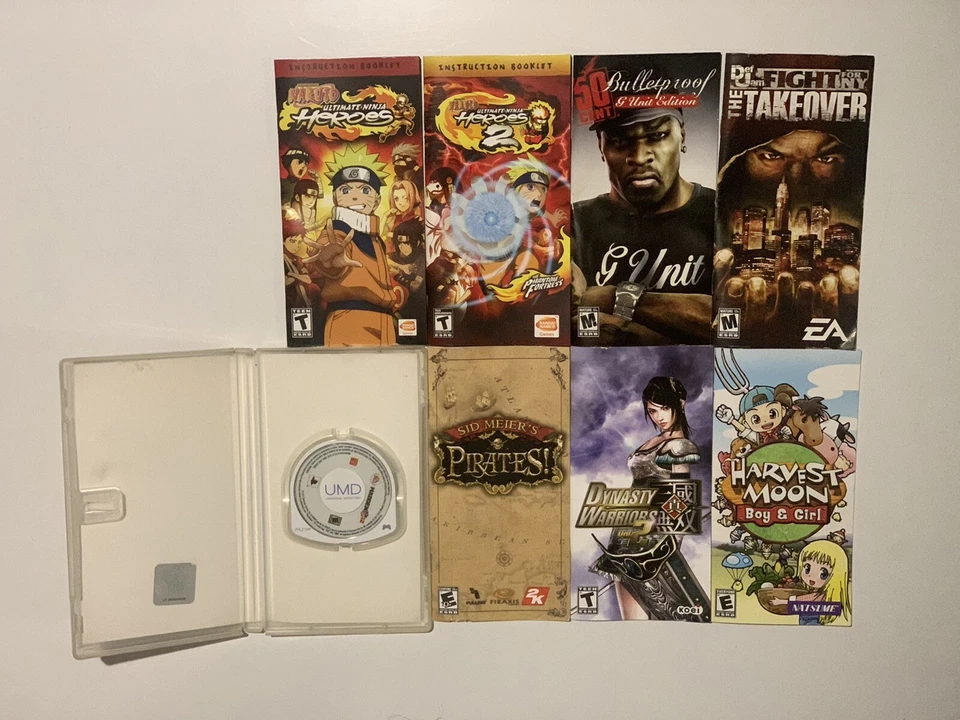 Lote 10 PSP NTSC: Def Jam NY + 50 Cent + Harvest Moon + FF VII + Naruto Heroes... + Foto 3 de 4