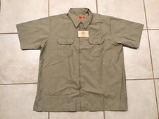 Red Kap Work Shirt Tan Khaki Short Sleeve Rip Stop Uniform SY60KH NWT Mens 2XL