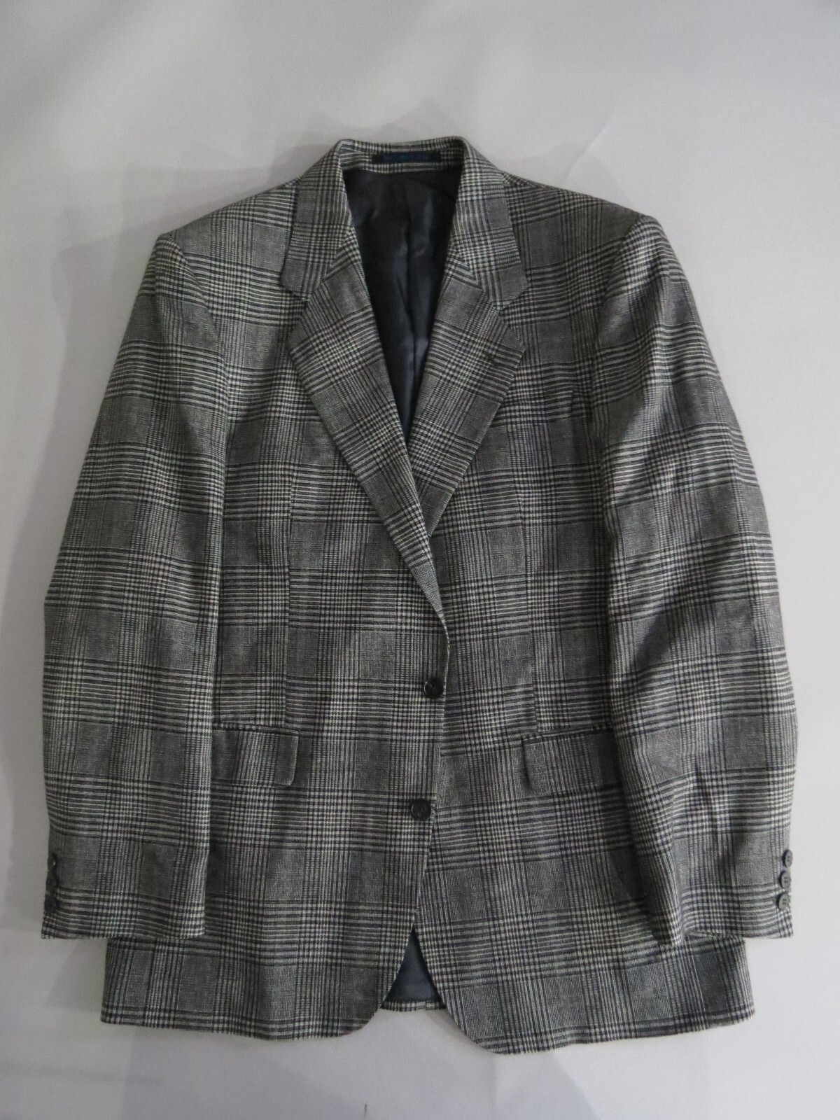 Cappotto sportivo Yves saint Laurent Made in France Diffusion Hommes a quadri audaci 40 L