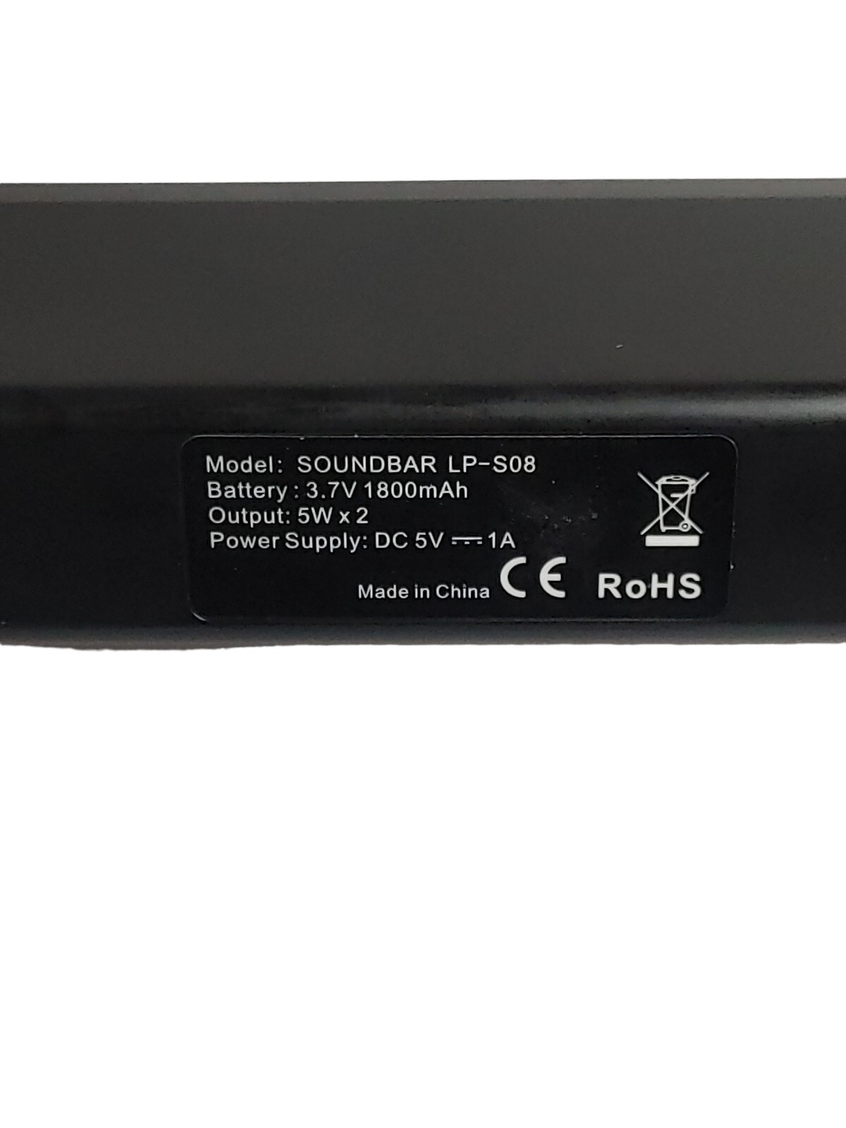 Soundbar LP-08 Mini Stereo Speak Bluetooth, USB, AUX For Smartphones, iPad, TV