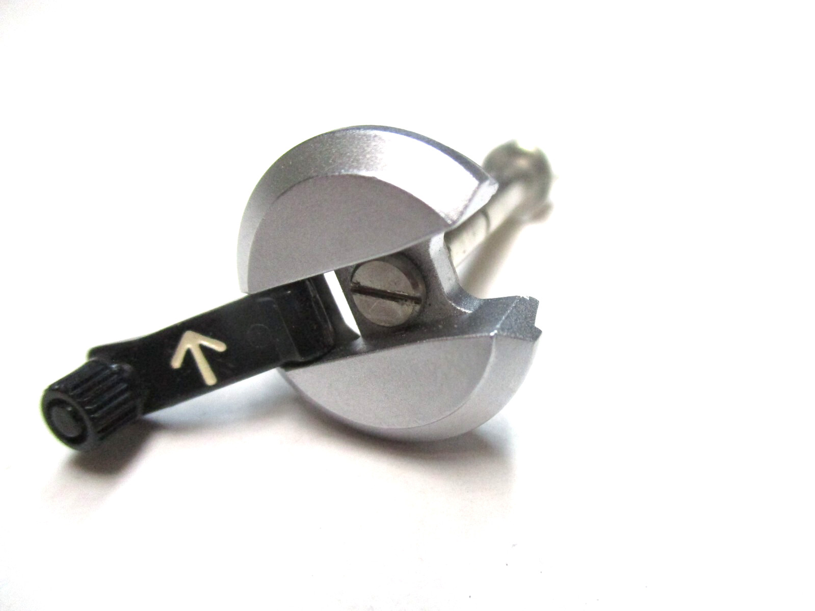 Original Minolta XG-M SLR film rewind knob assembly and shaft.