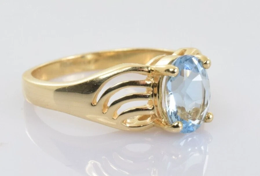 Vintage aquamarine rings ebay sale