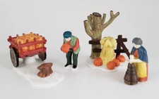 Dept 56 Heritage Village "Harvest Time" Set of 4 ~ #5941-2