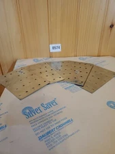 Furniture repair plate Steel with holes 5" L X 3-1/8"W Heavy GAUGE THICK SHEET