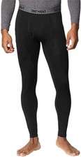 32 Degrees Men's Performance Thermal Baselayer Legging Pant  Black  Small