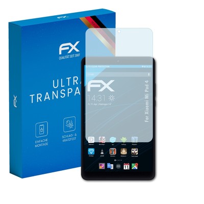 atFoliX 2x Displayschutzfolie für Xiaomi Mi Pad 4 Schutzfolie klar Folie