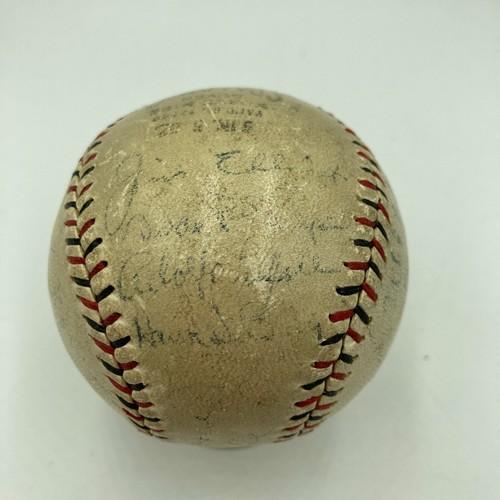 Wilbert Robinson & Rabbit Maranville 1930 Boston Braves Signed Baseball JSA COA - Picture 7 of 12