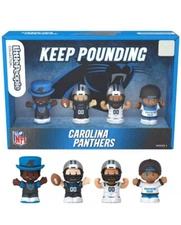 New Fisher-Price Little People Carolina Panthers Four Piece NFL Collector Set