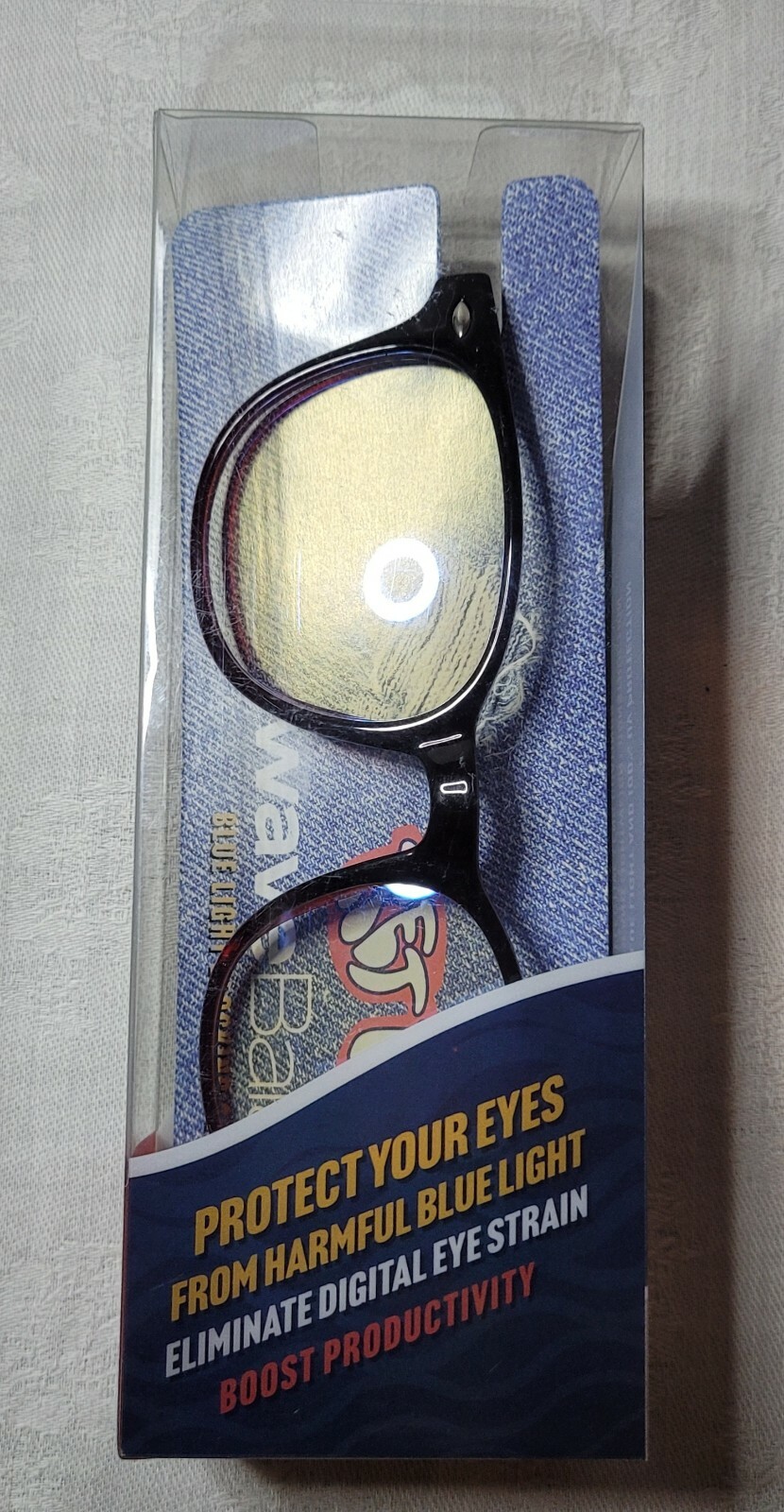 Blue Light Glasses Wave Balance Fashion Retro 100% UV & Blue Light Protection-image