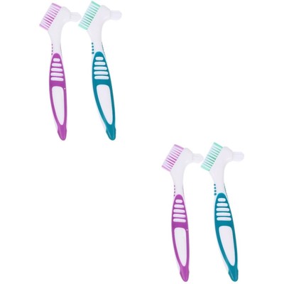  2 Pack Reinigungsbürste Für Prothesen Baby Reisen Prothesenzahnbürste Gummi