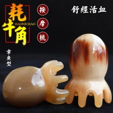 Natural Massage Comb Horn Comb Healty Head Gua Sha Massager Foot &Full Body