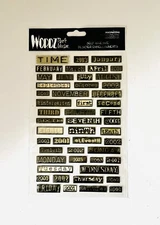 Creative Imaginations Wordz Self-Adhesive Designer Embellishments