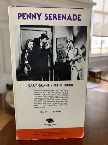 PENNY SERENADE CARY GRANT & IRENE DUNNE Heart Warming Movie VHS 1993 Love Story - Picture 3 of 4