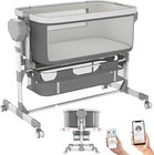 Mattimouse Electric Rocking Bassinet for Baby, Automatic Bluetooth Baby Bassinet