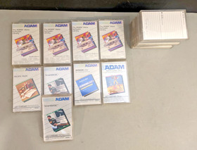 9 Vintage Coleco Adam Compuuter Software Program Cassette Basic Buck Rogers Game
