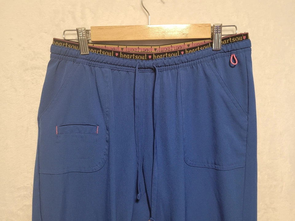 Lote de 2 Pantalones Atléticos Para Mujer Heart Soul Enfermera Paquete Talla Mediana Gris y Azul Foto 3 de 4