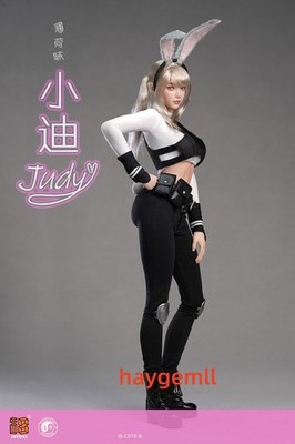 I8TOYS 1/6 i8-C010-B Judy Blonde with Hair Implant Head Sculpt and Outfit Set