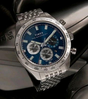 Timex Waterbury Chronograph 41mm Stainless Steel TW2Y18500