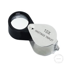 Hastings Triplet Loupe 10X Jeweler's Loupe with 16mm Triplet Lens Foldable Tiny