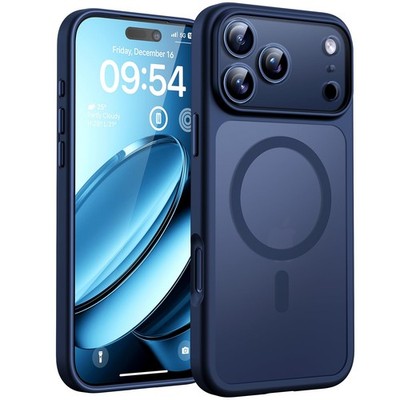 TOCOL for 17 Pro Max Case, Built-in Magnetic Iphone 17 Max, Dark Blue