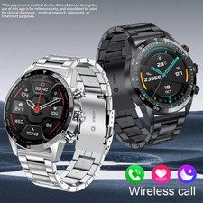 Smart Blood Pressure Heart Rate Bluetooth Multifunctional Men Business Watch