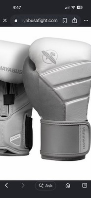 Hayabusa Tokushu T3 White/Gold/Silver Boxing Gloves 14 oz