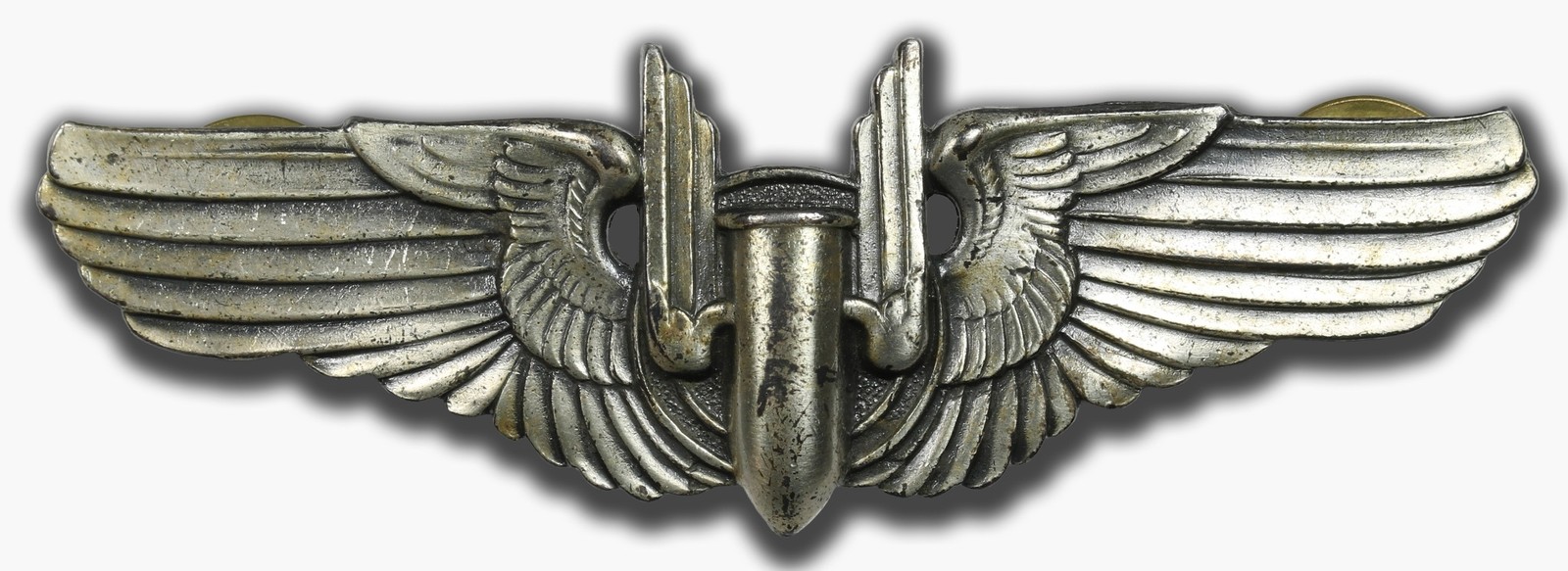 WWII US Army Air Forces Sterling Bombardier Wings Pin Badge – Original ...