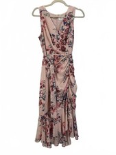 Eliza J NWT Floral Flutter Hem Textures Floral Dress Size 8
