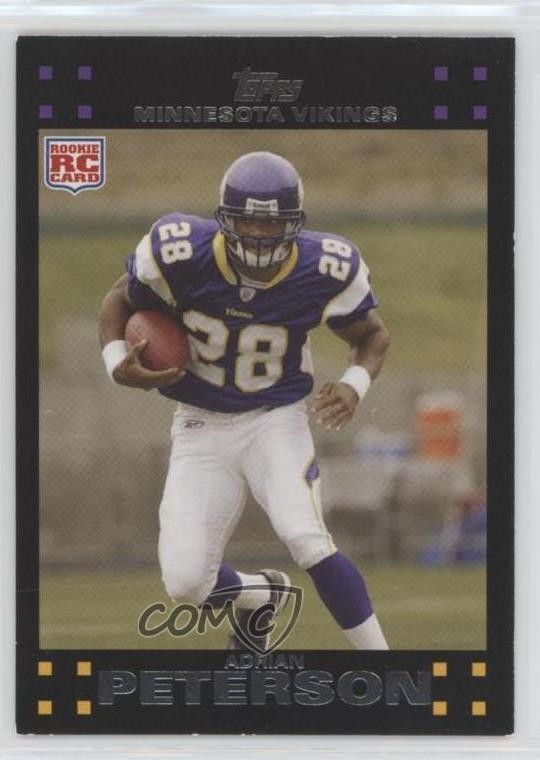 2007 Topps Adrian Peterson #301 e6j