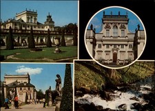 Palace Wilanow Warsaw Poland vintage postcard s171