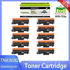 TN830XL Toner 10 Pack High Yield for Brother TN-830XL DCP-L2647DW HL-L2400D