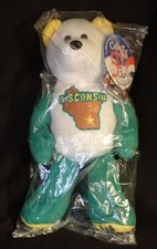LIMITED TREASURES WISCONSIN 30th STATE QUARTER Coin BEAR 9" Plush Sealed