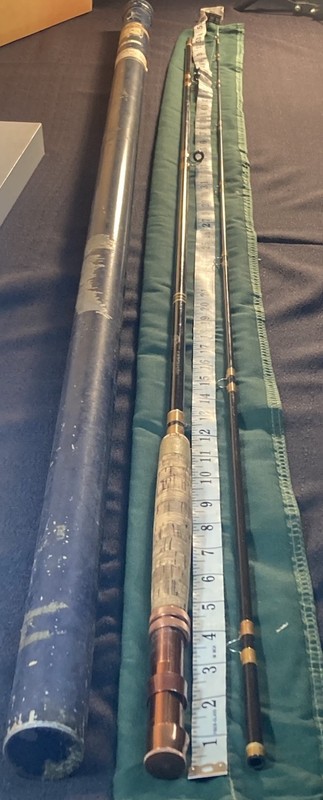1969 VTG Scientific Anglers System 8 Fiberglass Fly Rod 8’ 8”  w Sock Tube 2 PC