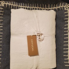 Coyuchi Relaxed Organic Linen Duvet Cover Full/Queen Fog