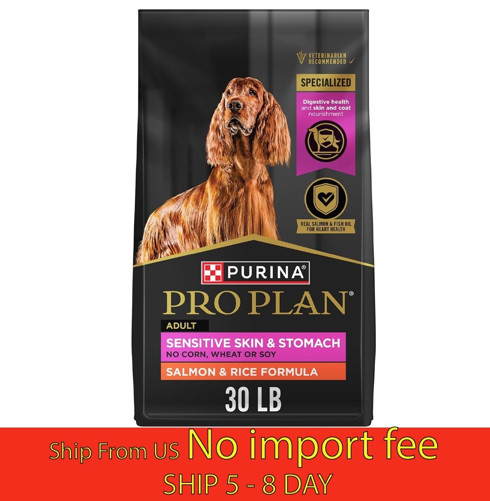 Purina Pro Plan Sensitive Skin and Stomach Dog ....Salmon & Rice, 30 lb. (a19.5)