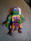 Vintage 1992 Teenage Mutant Ninja Turtles "Wacky Wild West CHIEF LEO" Figure