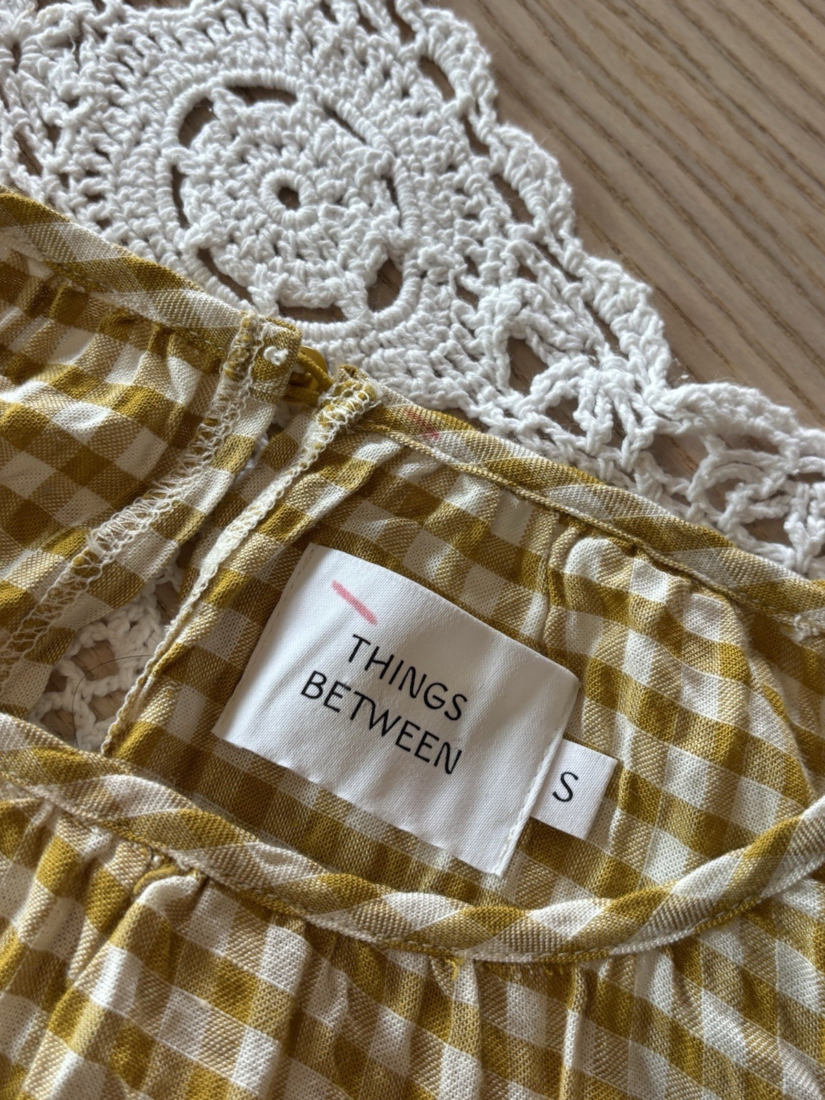 Things Between Cottagecore Gingham Check Cotton D… - image 8